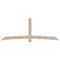 Ekena Millwork Bellingham Smooth Timber Gable Bracket, Douglas Fir, 108"W x 40"H x 5 1/2"D x 5 1/2"F, 9/12 Pitch GBW108X40X0606BEL00SDF - alternate 1